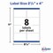 Avery Printable Blank Shipping Labels, 2.5" x 4", White, 800 Labels, Laser Printer, Permanent Adhesive (5817)
